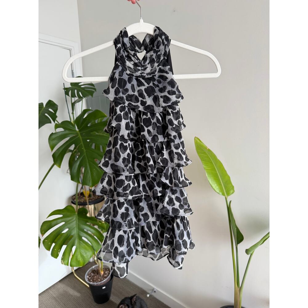 Kenar Y2K Vintage Ruffle Halter Top